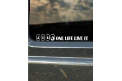 One life live it sticker